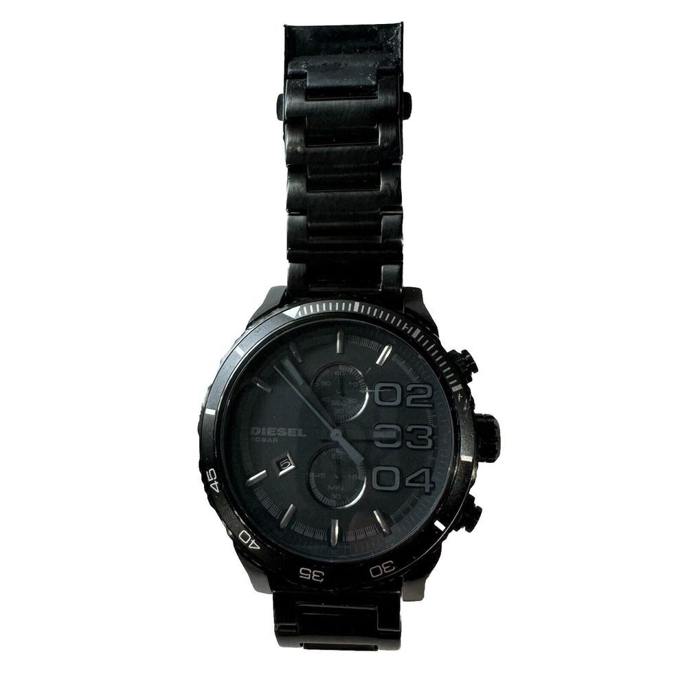 AUTHENTIC DIESEL DOUBLE DOWN 48 BLACK CHRONOGRAPH MEN'S‎ DZ4326 WATCH